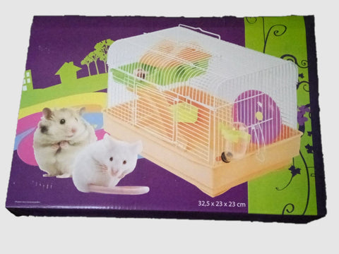 cage pour petit rongeur hamster, cobaye, cochon d'inde, gerbille. Cage entièrement démontable, facile de montage